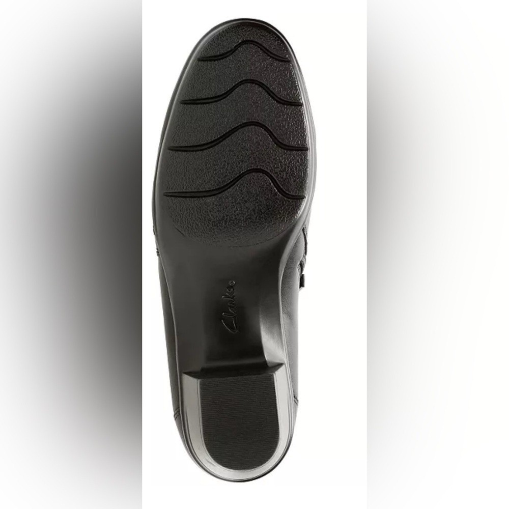 CLARKS EMSLIE WARREN Black Leather Women's Shoes 9 NEW IN BOX - Picture 5 of 10